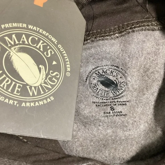 Sweater Mack’s Prairie Wing Men’s Size S Gray Fall Winter Pullover Pocket